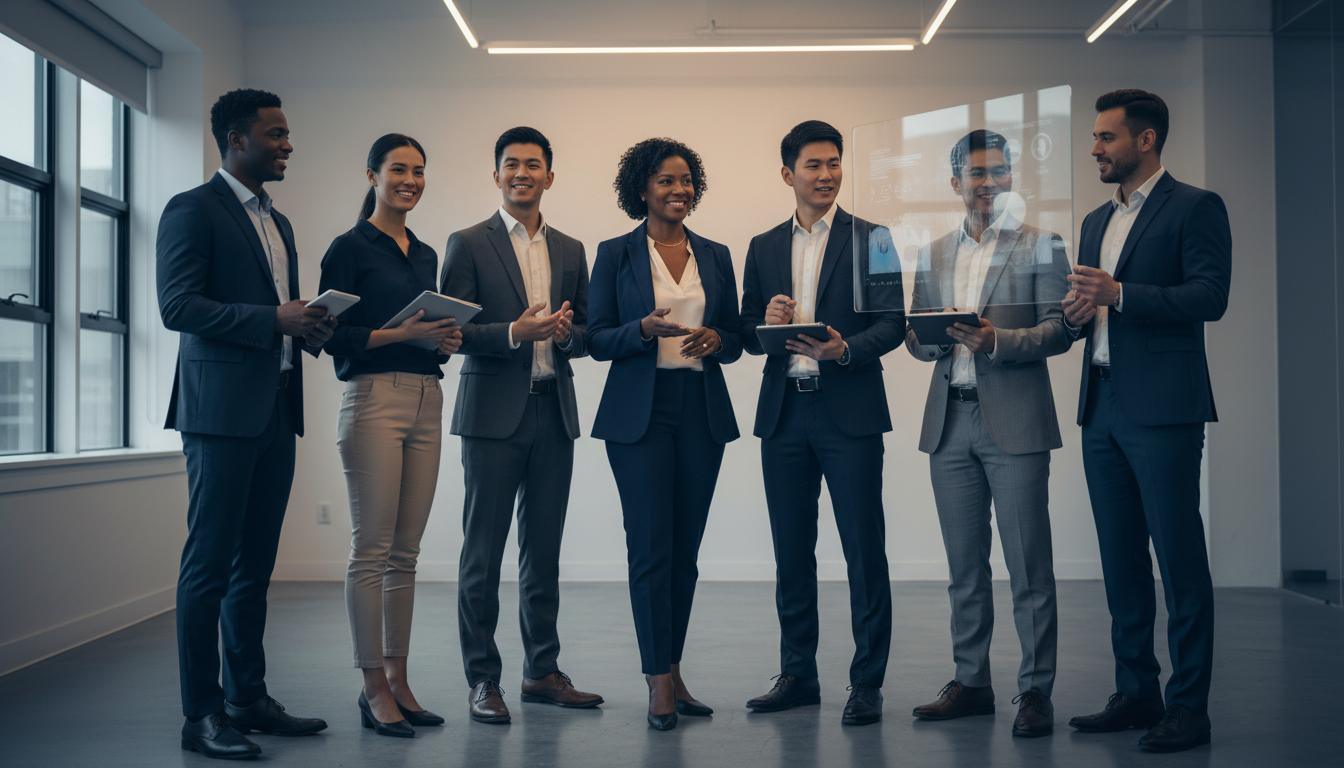 A team of business professionals